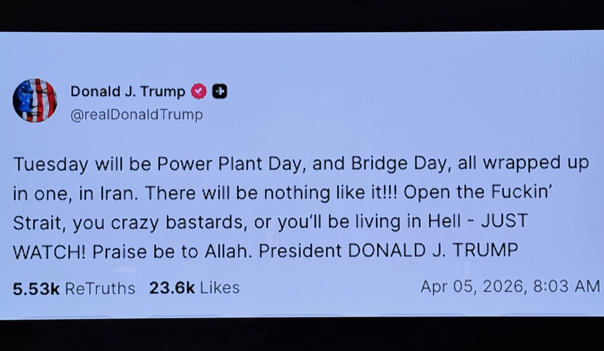 Trump's April 5th Truth Social Post